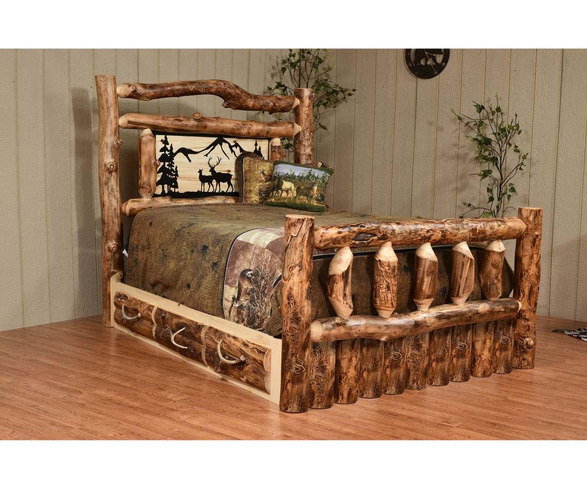 Traditional Queen Bed Heirloom Amish Furniture
