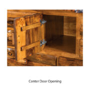 10 Drawer 1 Door Dresser with Mirror - Rustic Pine - Image 2