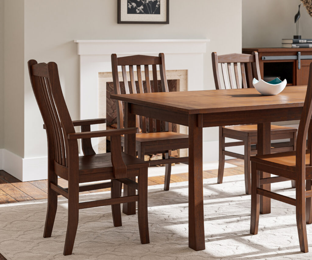 Solid wood set helps you choose the right dining table for your space.