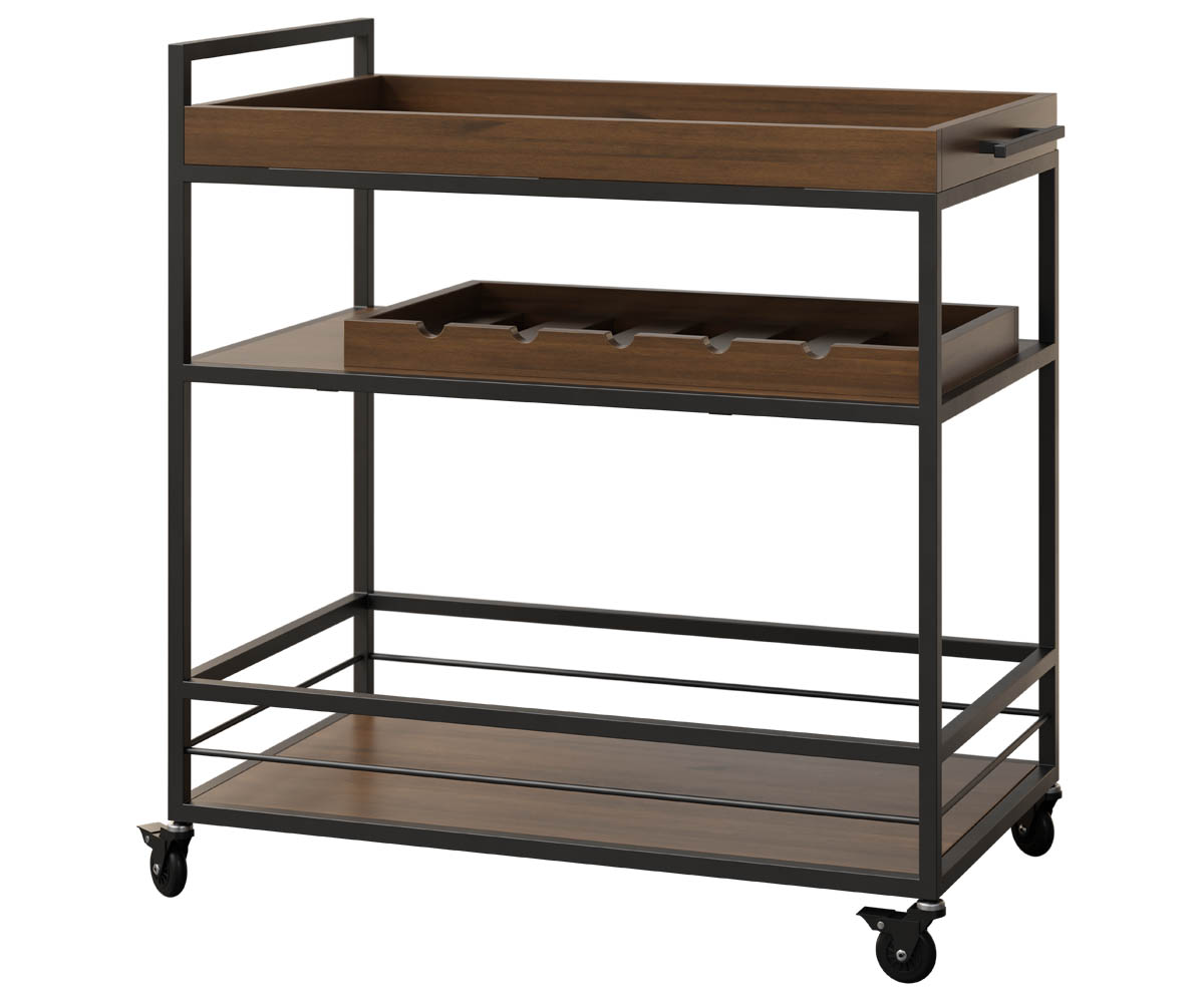 Fresno Wine Serving Cart