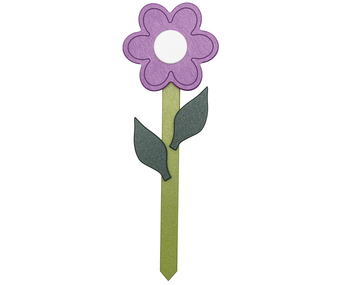 Flower with Stem - Round