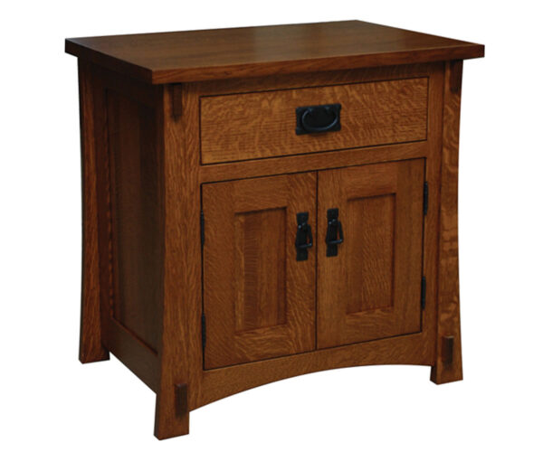Dutch Country 1 Drawer 2 Door Nightstand