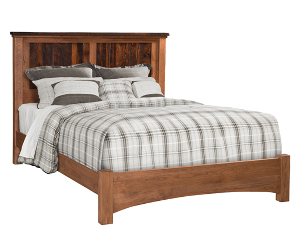 Lewiston Square Panel Bed with Low Footboard