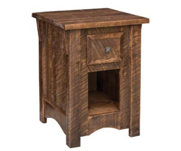 Rough Cut Maplewood 1 Drawer Nightstand
