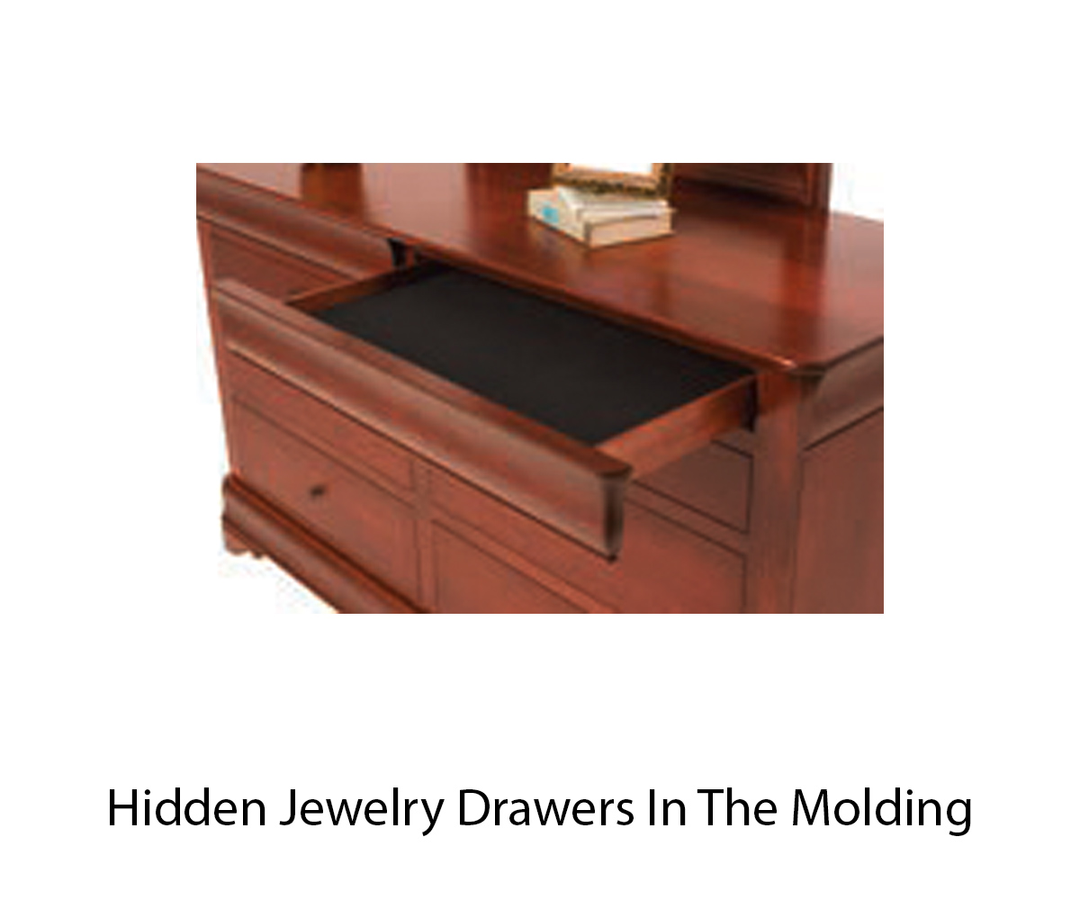 Louis Phillipe 3 Drawer Nightstand - Image 2