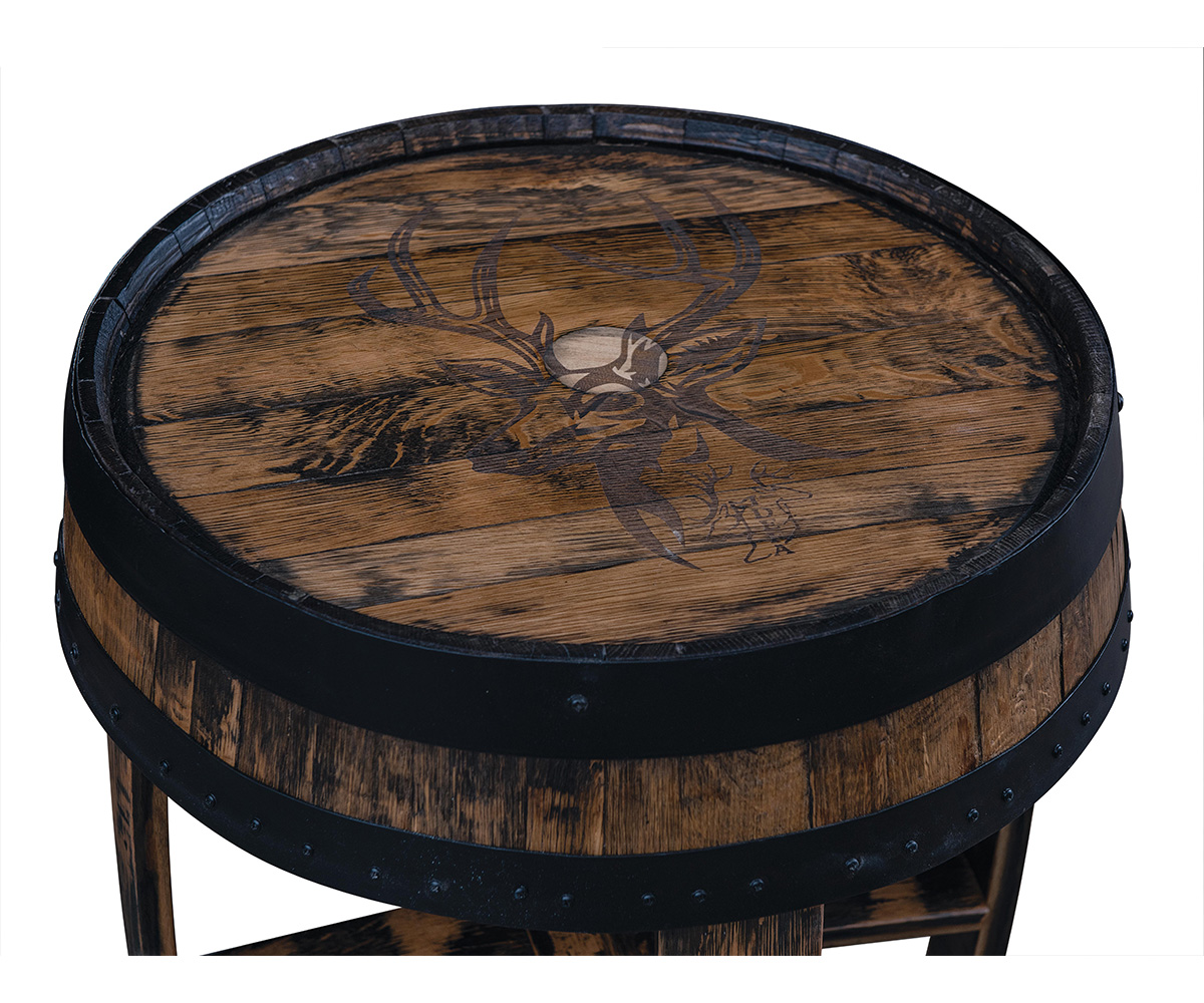 Barrel Top End Table - Image 2