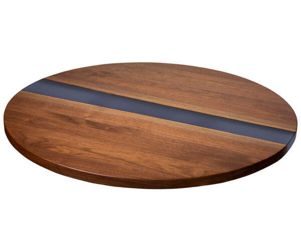 Lazy Susan Walnut with Epoxy River