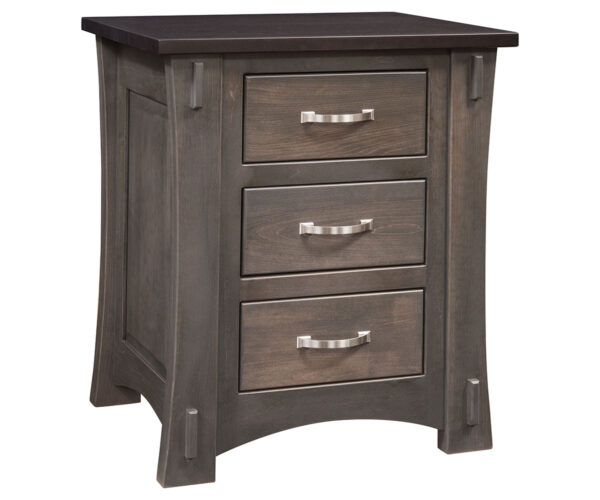 Old Tyme 3 Drawer Nightstand