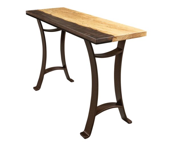 Brown Swirl Sofa Table