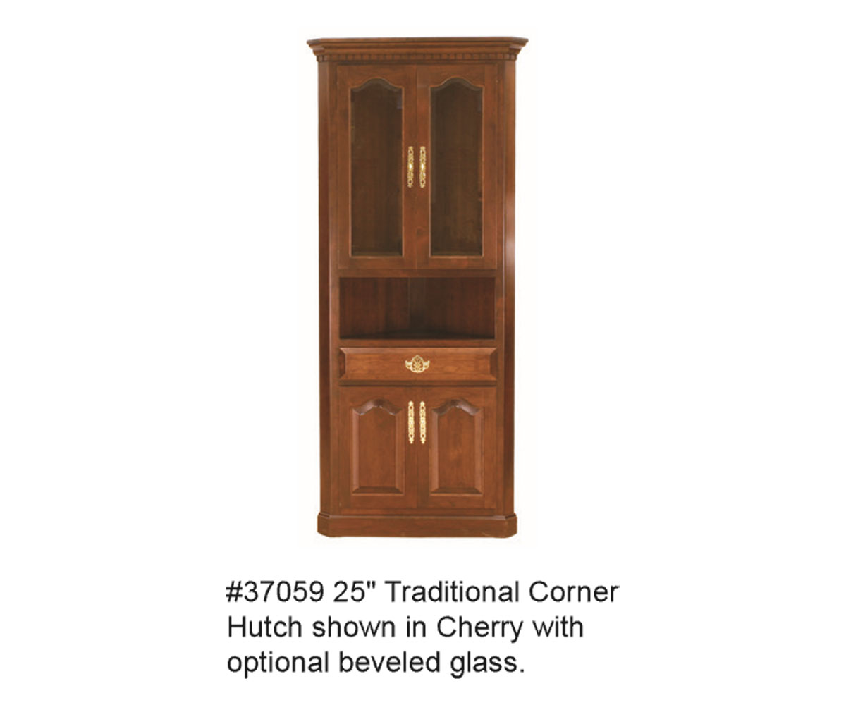 Traditional Corner Hutch - 30"W - Image 2