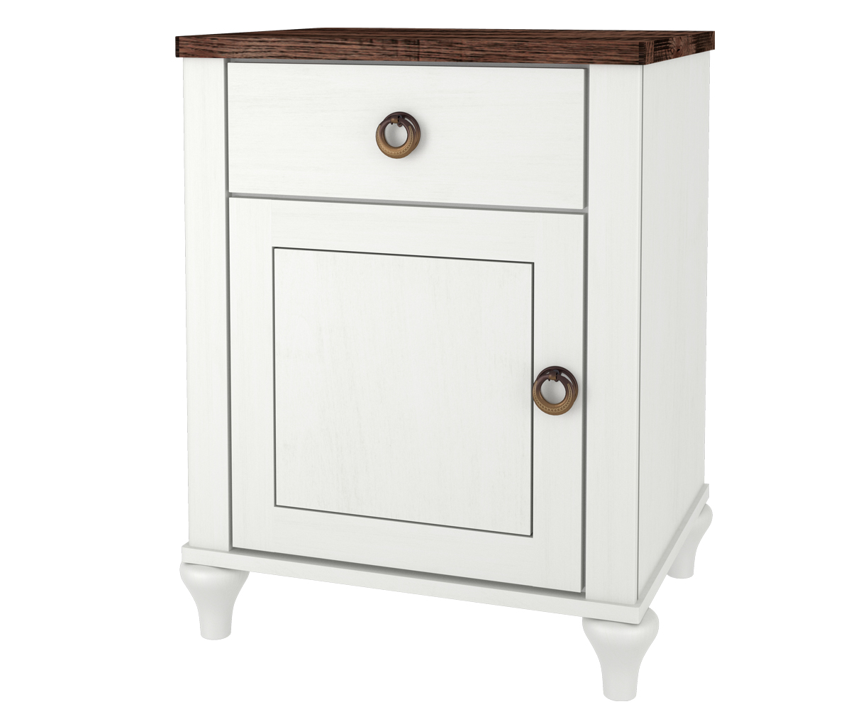 Alcan One Drawer, One Door Nightstand
