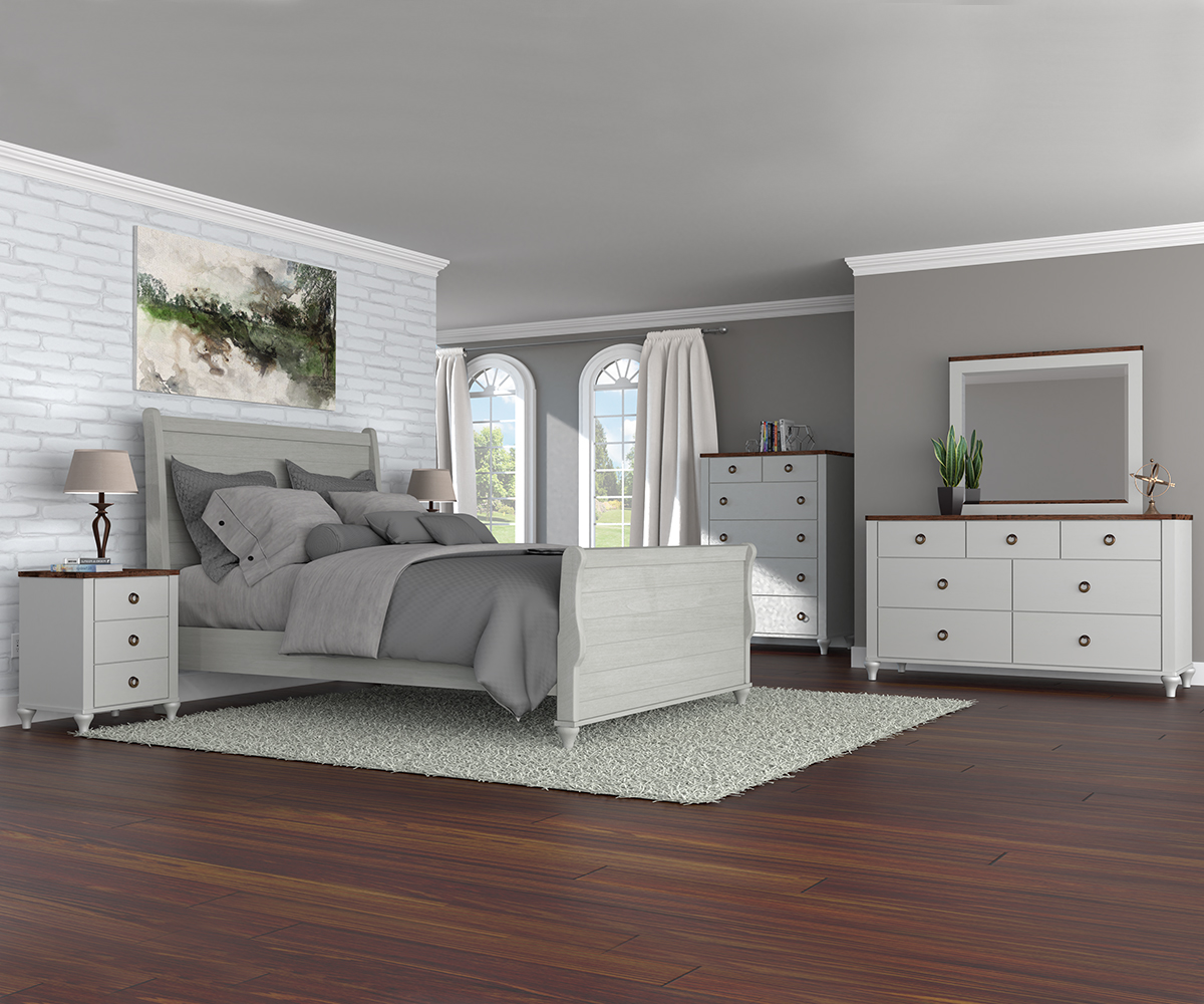 Alcan Sleigh Bed - Image 4