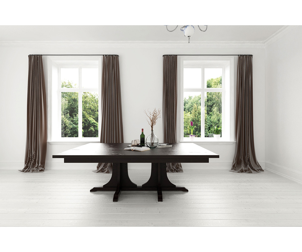 652 Mission Double Pedestal Table - Image 2