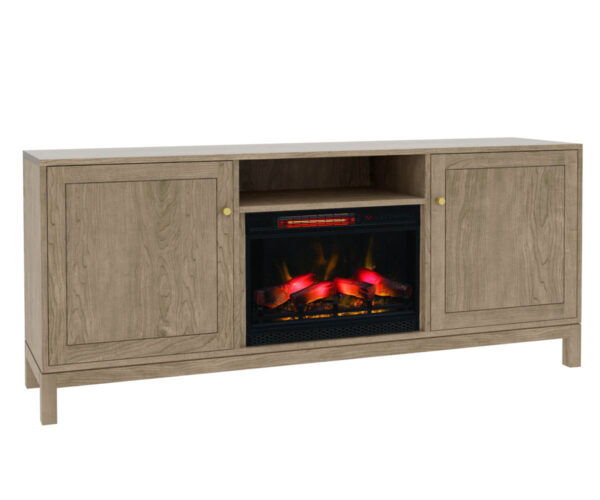 Manhattan Media Console with Fireplace