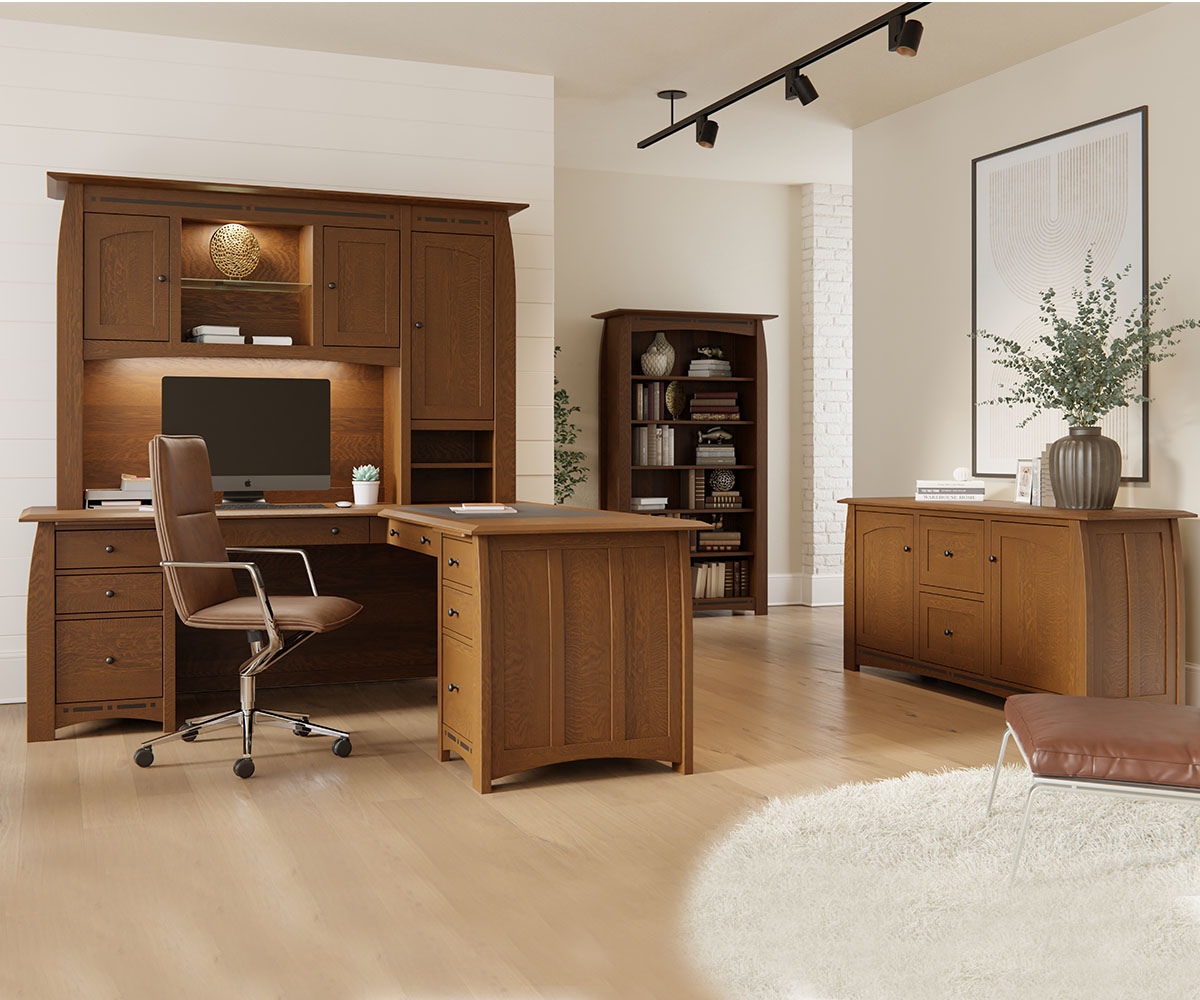 Boulder Creek Hutch And Desk - Image 2