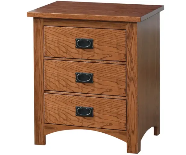 Siesta Mission 3 Drawer Nightstand