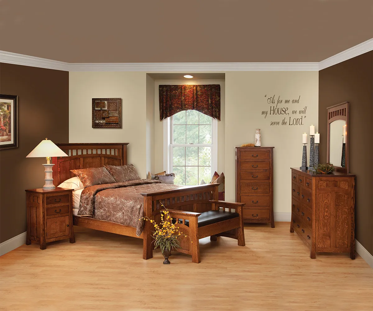 Bridgeport Mission 1 Drawer 1 Door Nightstand - Image 2
