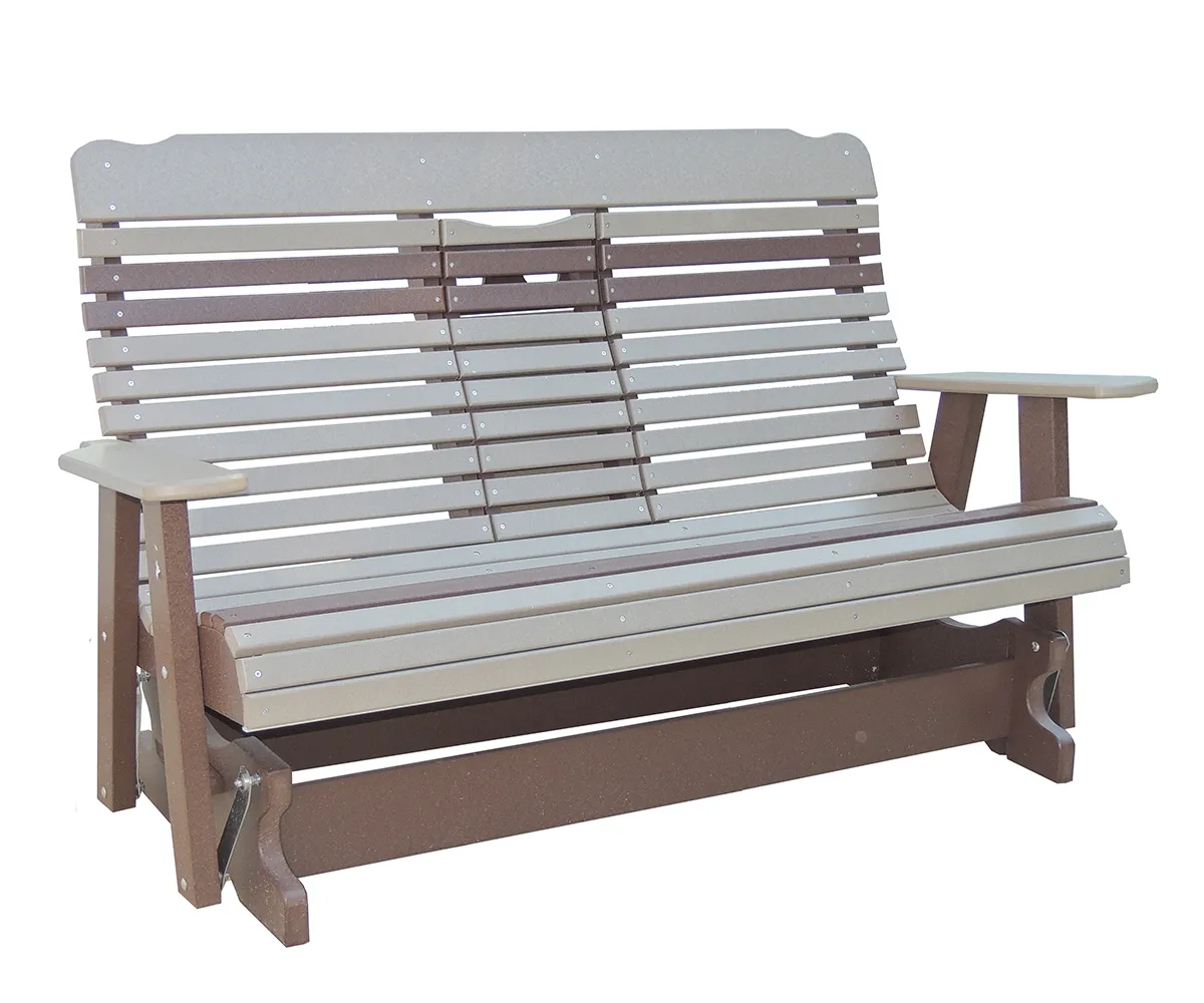 5' High Curve Back Settee Glider