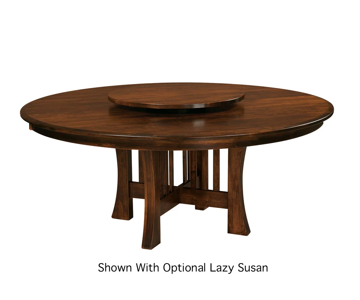 Arts & Crafts Single Pedestal Table - Image 2