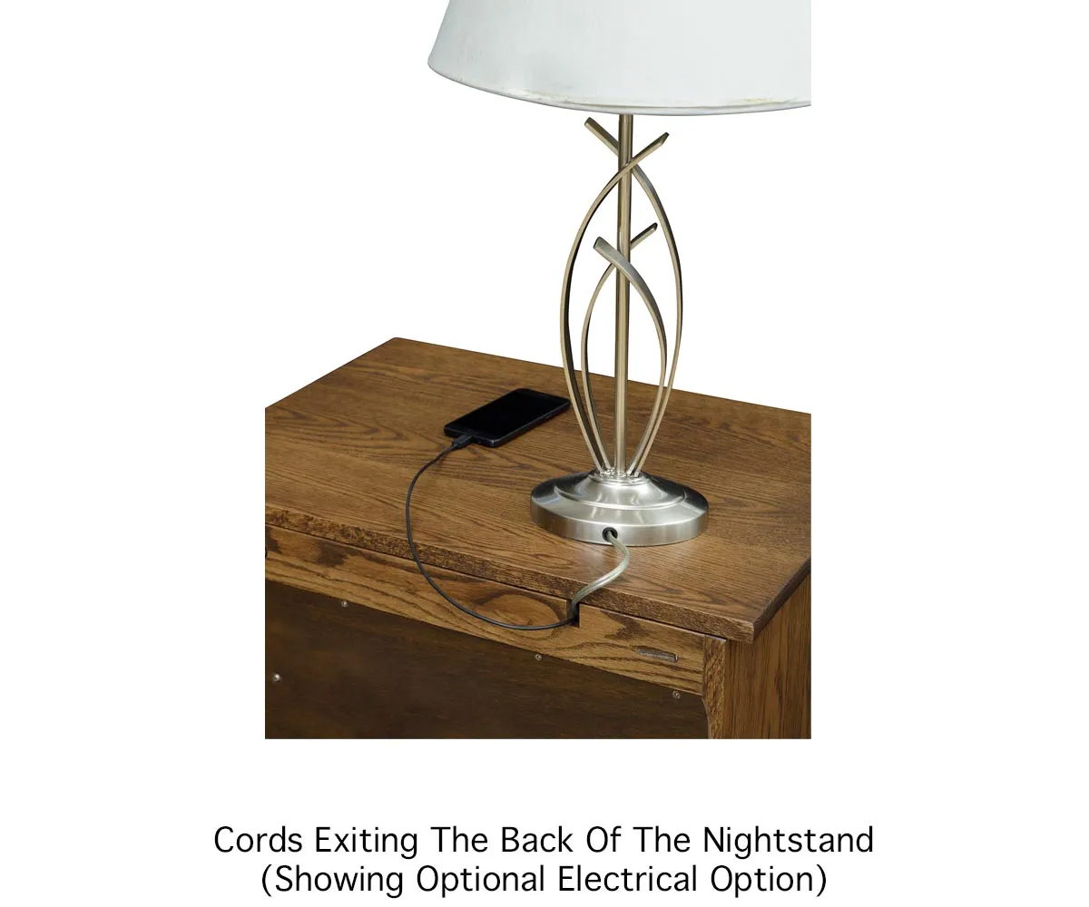 Mission 3 Drawer Nightstand with Slideout Top - Image 6