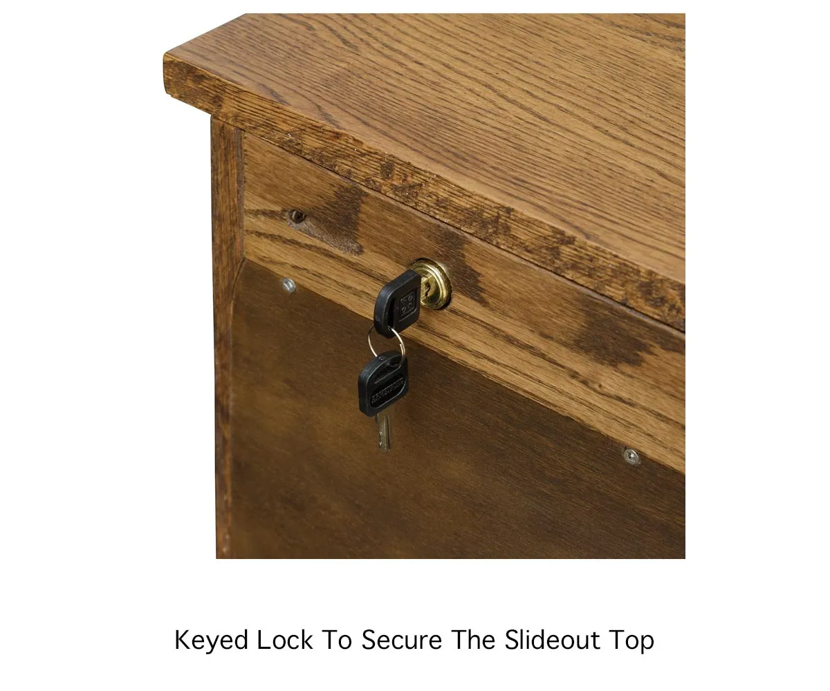 Mission 3 Drawer Nightstand with Slideout Top - Image 4