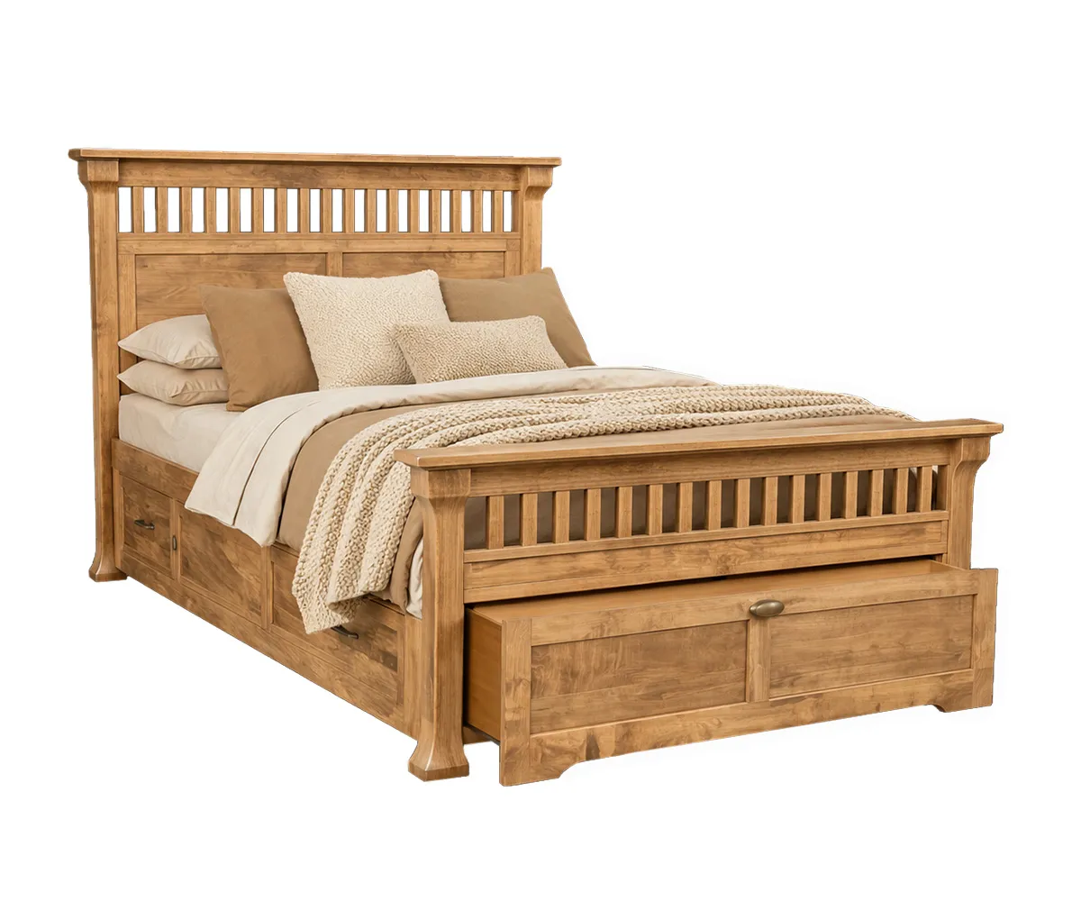 Bloomdale Bed With Pullout Footboard - Image 2