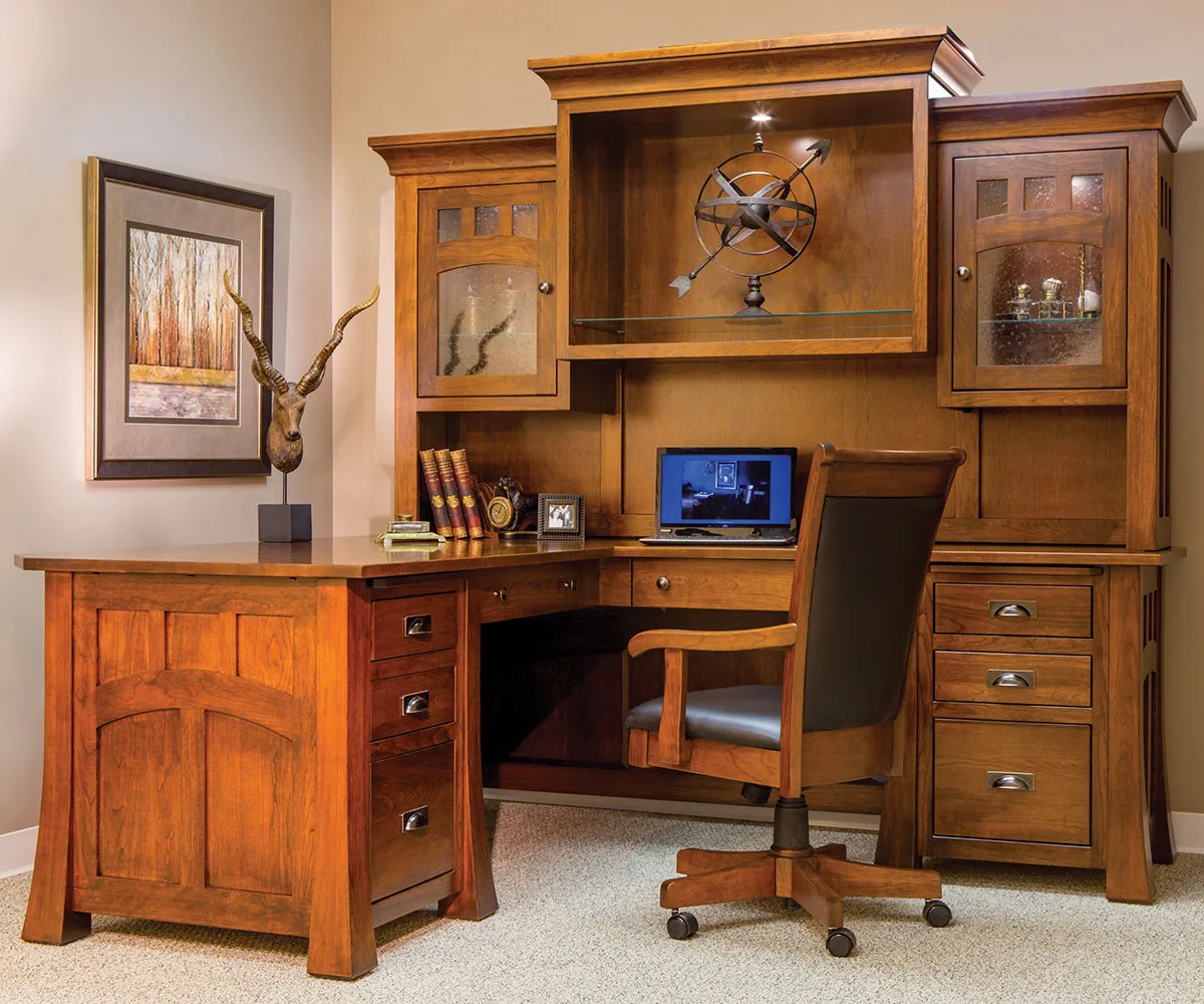 Bridgefort Mission Credenza With Hutch - Image 2