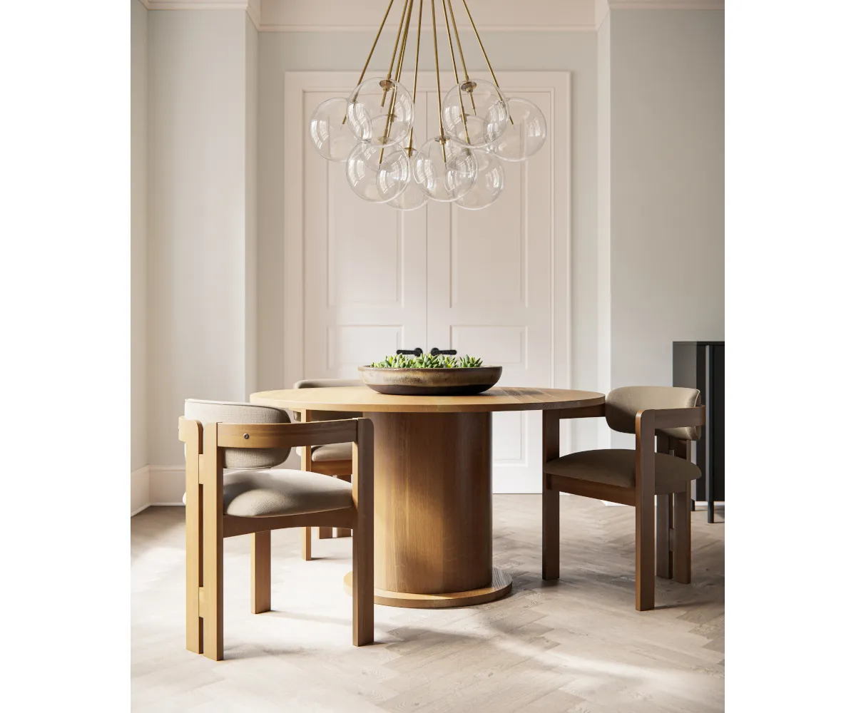Buxton Single Pedestal Table - Image 3