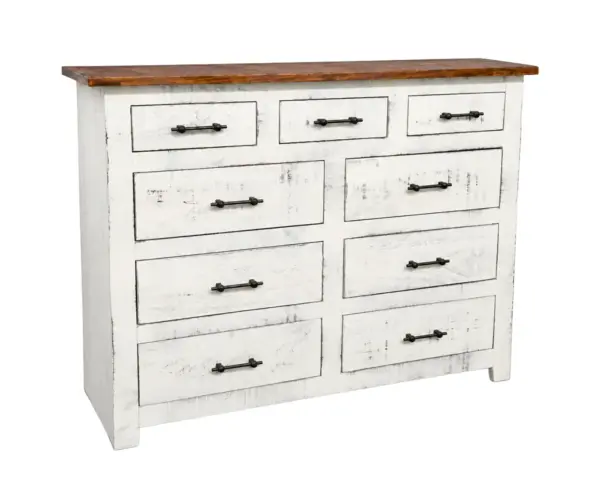 Farm House 9 Drawer Dresser
